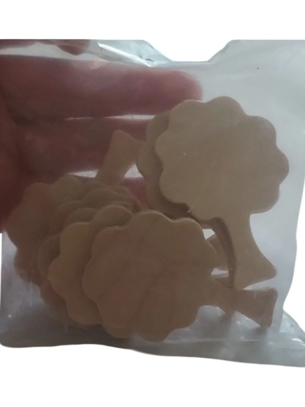 UNFINISHED Wooden Teddy tree Cutout (8pcs/pkg.)￼￼